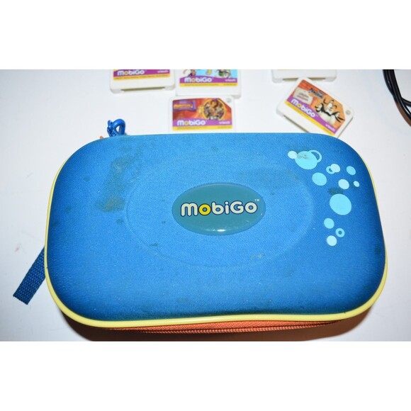 VTech MobiGo Touch Yellow Learning System And 8 Games READ  Working - Picture 14 of 14